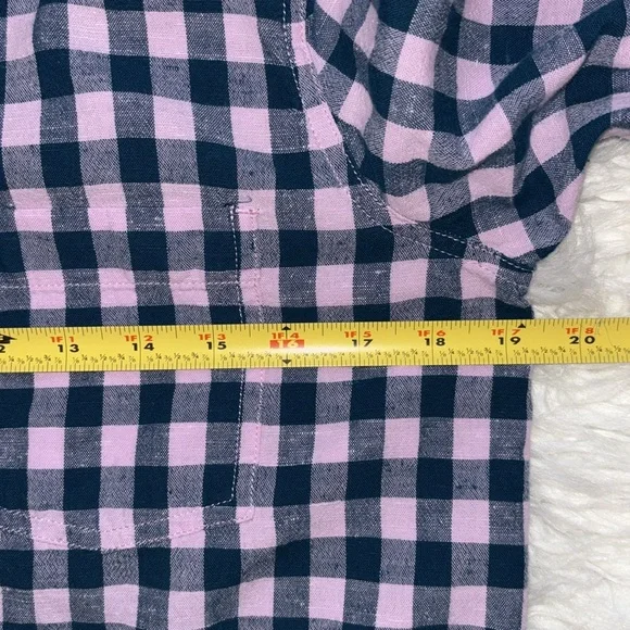 J. Crew Flannel Popover Shirt, Size 2 - Picture 6 of 13